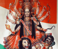 Sonia Gandhi as Durga