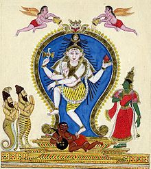 Chidambaram Shiva with Rishis and Parvati.