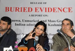 Profs. Angana Chatterji (centre) & Richard Shapiro (right)