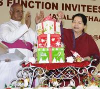 TN Chief Minister Jayalalithaa & Madras Archbishop  Chinnappa