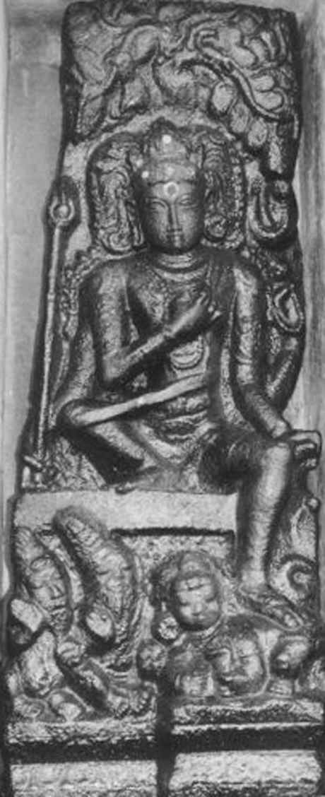 Lord Shiva wearing yoga band.