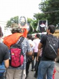 Baba Ramdev poster being carried in a Mumbai Gay Pride Parade
