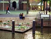 Monument to gays and lesbians in Amsterdam.