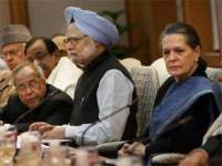 Sonia Gandhi, Manmohan Singh, Pranab Mukerjee