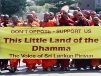 Buddhist monks protest