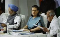 Manmohan Singh, Sonia Gandhi and Pranab Mukherji.