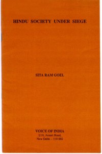 Hindu Society Under Siege