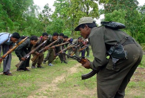 Maoists training.