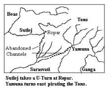 Saraswati River Map