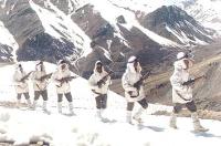 Indian Army patrolling the Siachen Glacier