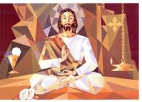 Jesus depicted as a Hindu Yogi.