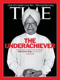Prime Minister Manmohan Singh on Time Magazine cover.