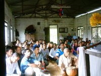 Nepalese Christian prayer meeting.