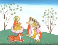 Gods venerate Mahalakshmi