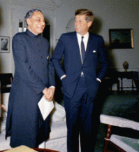 B.R. Nehru & John Kennedy