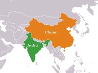 India China Map
