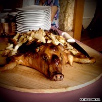  Five-star brunch pig roast at the J.W. Marriot hotel, Juhu.