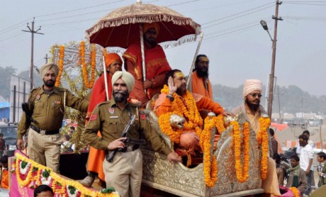 Dwarka Shankaracharya at Kumbh Mela 2013