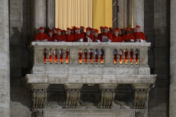 The cardinals who elected the new pope.