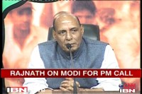 Rajnath still non-committal on Modi for PM 