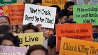 Tibetan protest in New Delhi