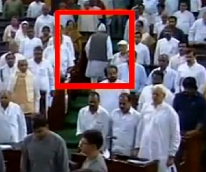 Bahujan Samaj Party MP Shafiqur Rahman Burq walking out as Vande Mataram is played in the Lok Sabha