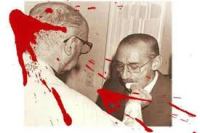 Archbishop Jorge Bergoglio gving communion to Argentine Dictator Jorge Videla