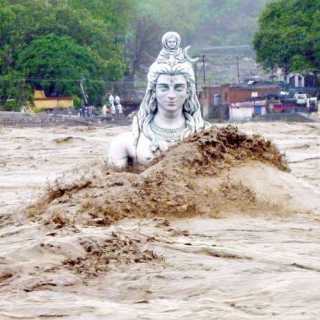 Shiva with Ganga Devi at Rishikesh.