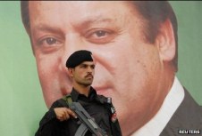 Pakistan PM Nawaz Sharif is overshadowed by the army.