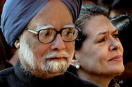 Nominal Prime Minister Manmohan Singh and Real Prime Minister Sonia Gandhi