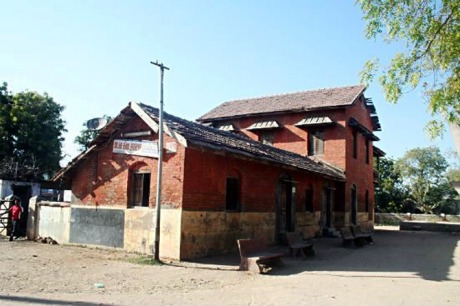 Bhagavatacharya Narayanacharya High School, the co-ed Gujarati-medium school that Modi attended in Vadnagar.