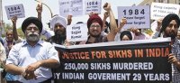 US Sikhs protesting Sonia-G's visit to the US
