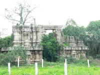 Remains of the Venkateswara Temple built by Thiruvenkata Nathudu in 1542 and destroyed by Hyder Ali in 1782.
