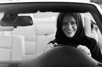 Saudi woman driving her own car!