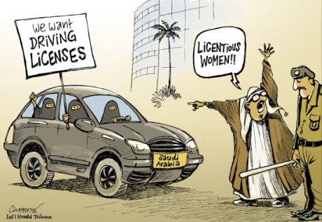Saudi women who want driving licenses are licentious women!