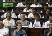 Sonia Gandhi in Parliment
