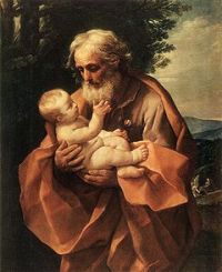 Joseph with the Infant Jesus by Guido Reni