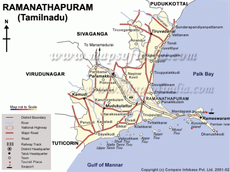 Ramanathapuram District,  Tamil Nadu