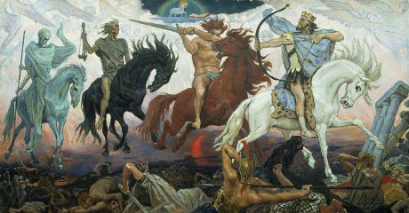 Jesus unleashes the four horsemen of the Apocalypse on mankind! 