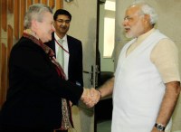 Narendra Modi & Nancy Powell
