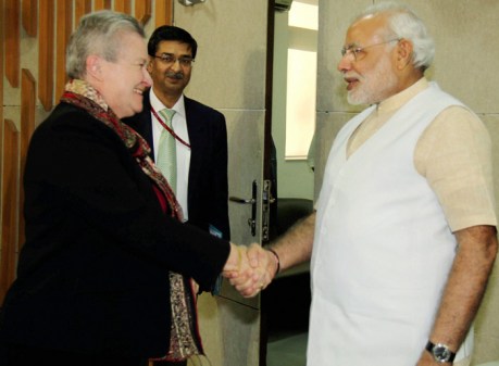 Narendra Modi & Nancy Powell