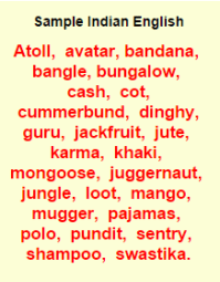 English words borrowed from Indian languages.