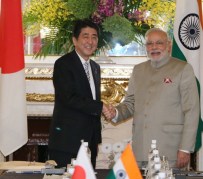 Narendra Modi + Shinzo Abe