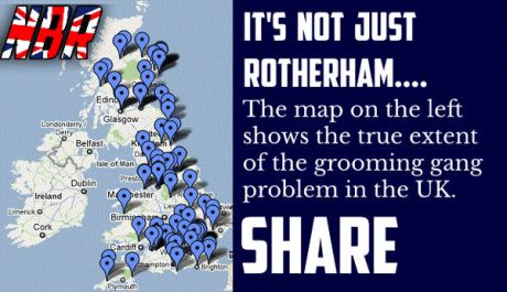 Muslim sex grooming gangs in UK