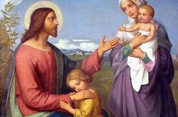 Jesus with wife Mary Magdalene and Kids