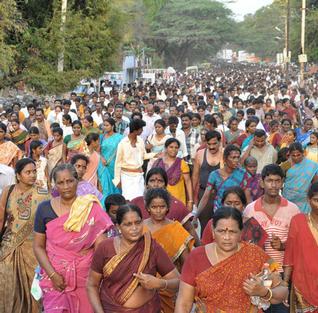 Giri pradakshina of Arunachala Hill