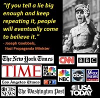 Nazi Propaganda Minister Joseph Goebbels Quotation