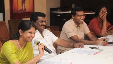 Kanimozhi & Fr Jagath Gaspar Raj