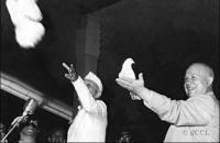 Nikita Khrushchev & Jawaharlal Nehru