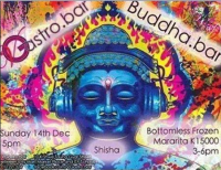 Buddha with earphones